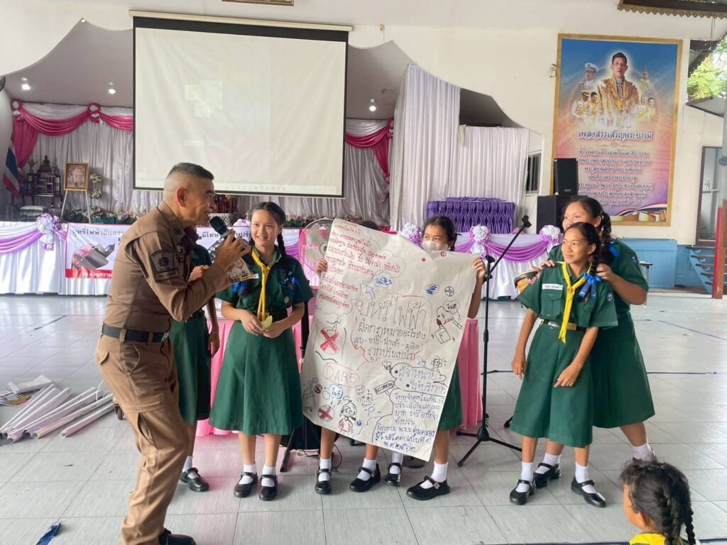 โครงการ ส่งเสริมทักษะชีวิต รู้เท่าทันพิษภัยบุหรี่ไฟฟ้า/ยาเสพติด/อาชญากรรม และแนวทางในการป้องกัน